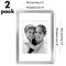 Americanflat 2 Pack of Picture Frames with Mat - Plexiglass Cover
